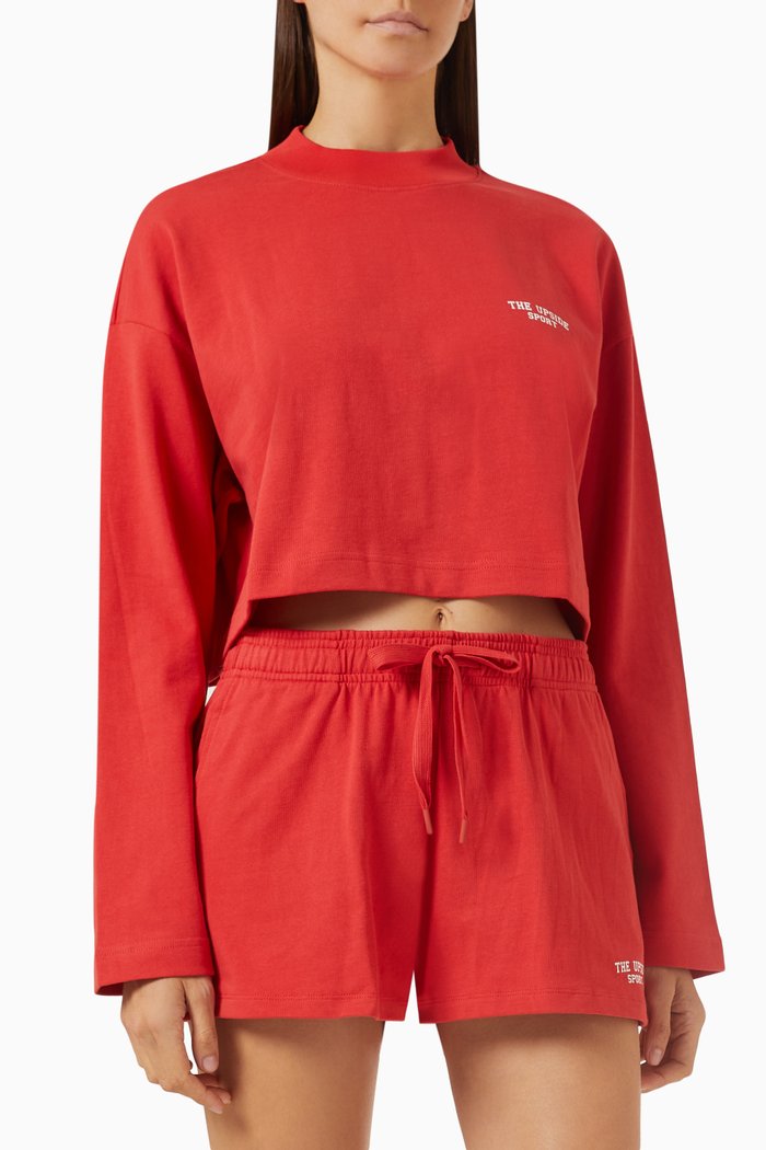 

Courtsport Sabine Top in Organic Cotton, Red