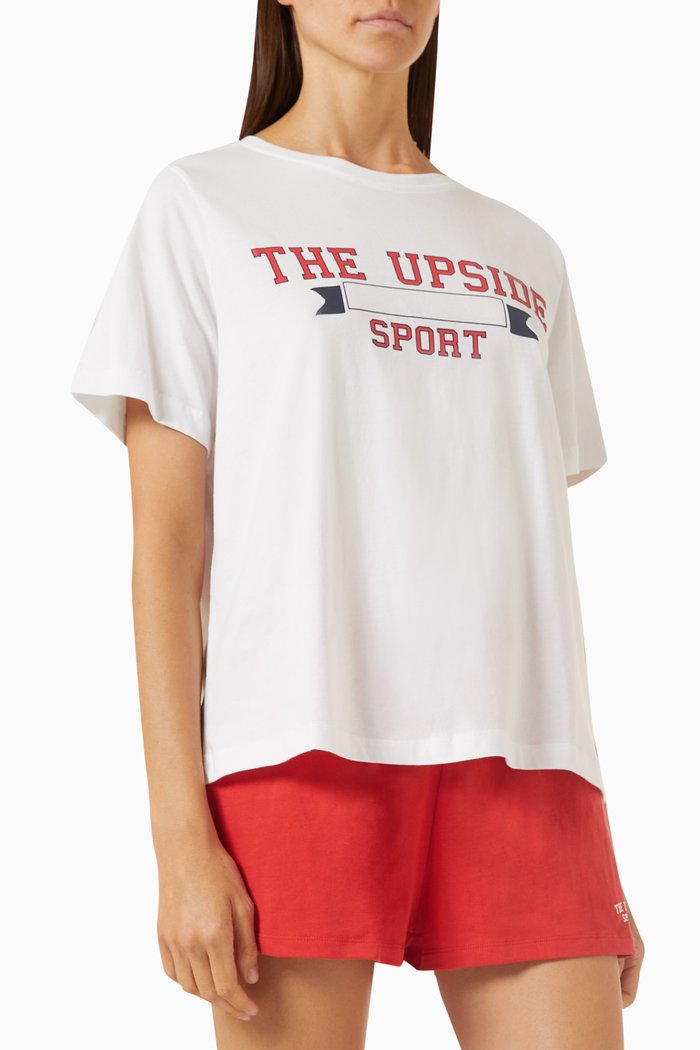

Raquette Jodhi T-shirt in Organic Cotton, White