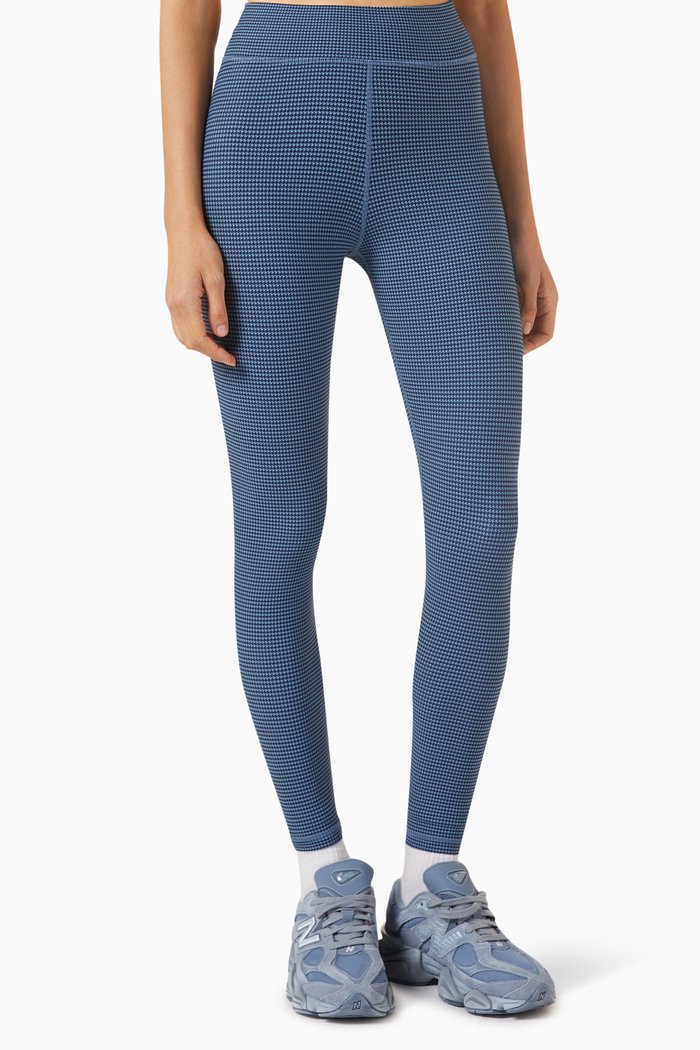 

Petite Check 25" Midi Pants in Recycled Fabric, Multicolour