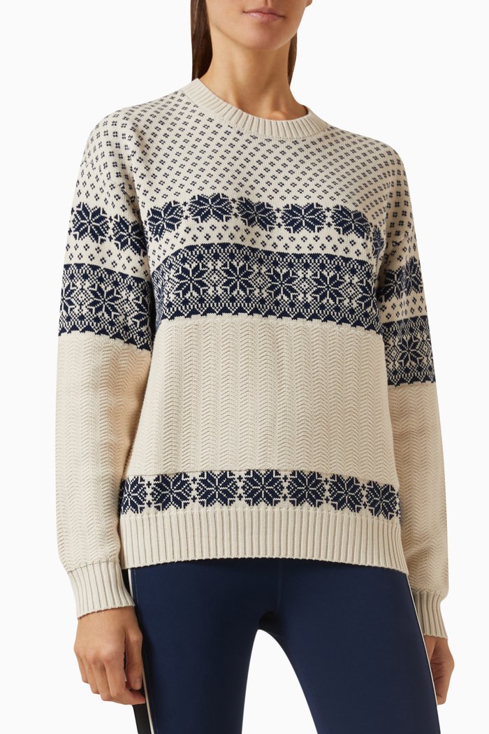 

Aspen Boo Sweater in Organic Cotton-knit, Neutral