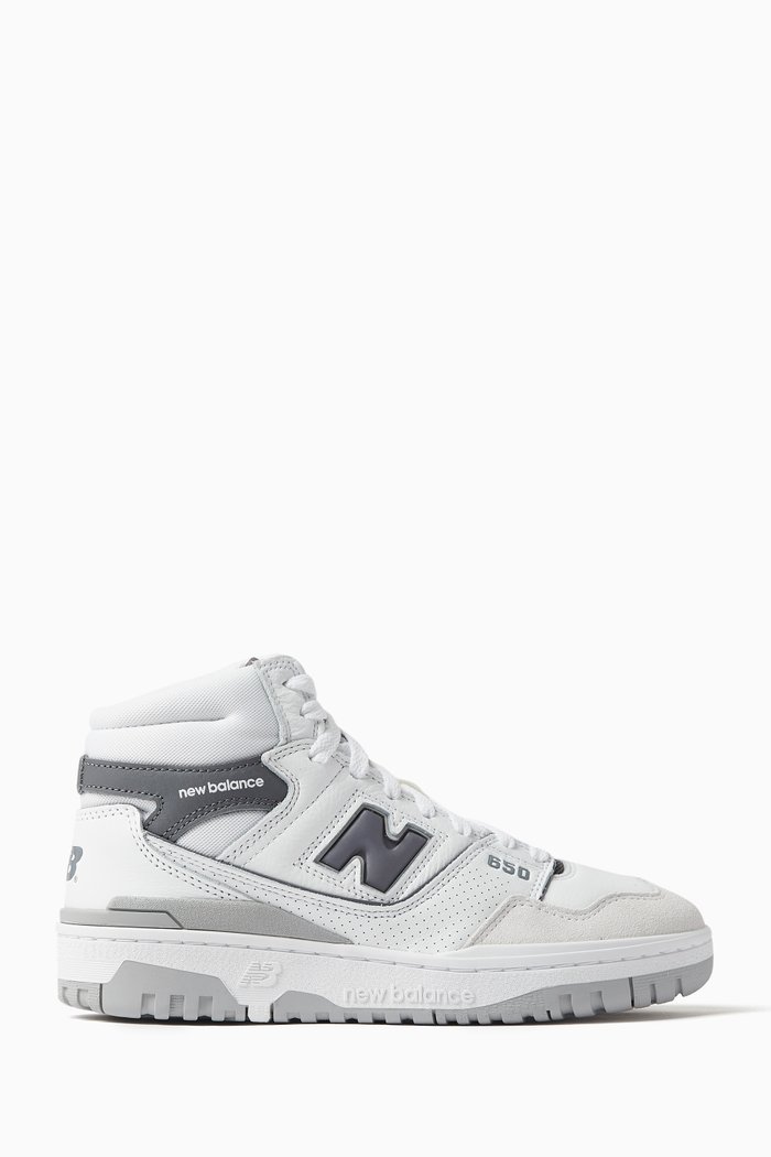 

BB650 High-top Sneakers in Leather, Grey