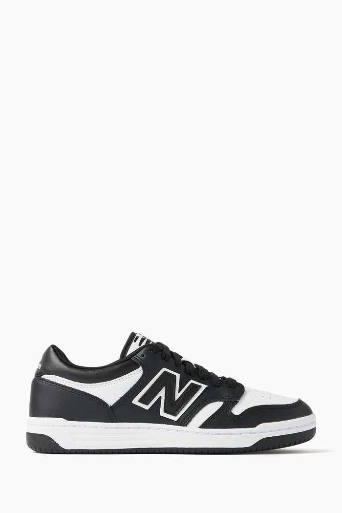 

BB480 Low Top Sneakers in Leather, Black