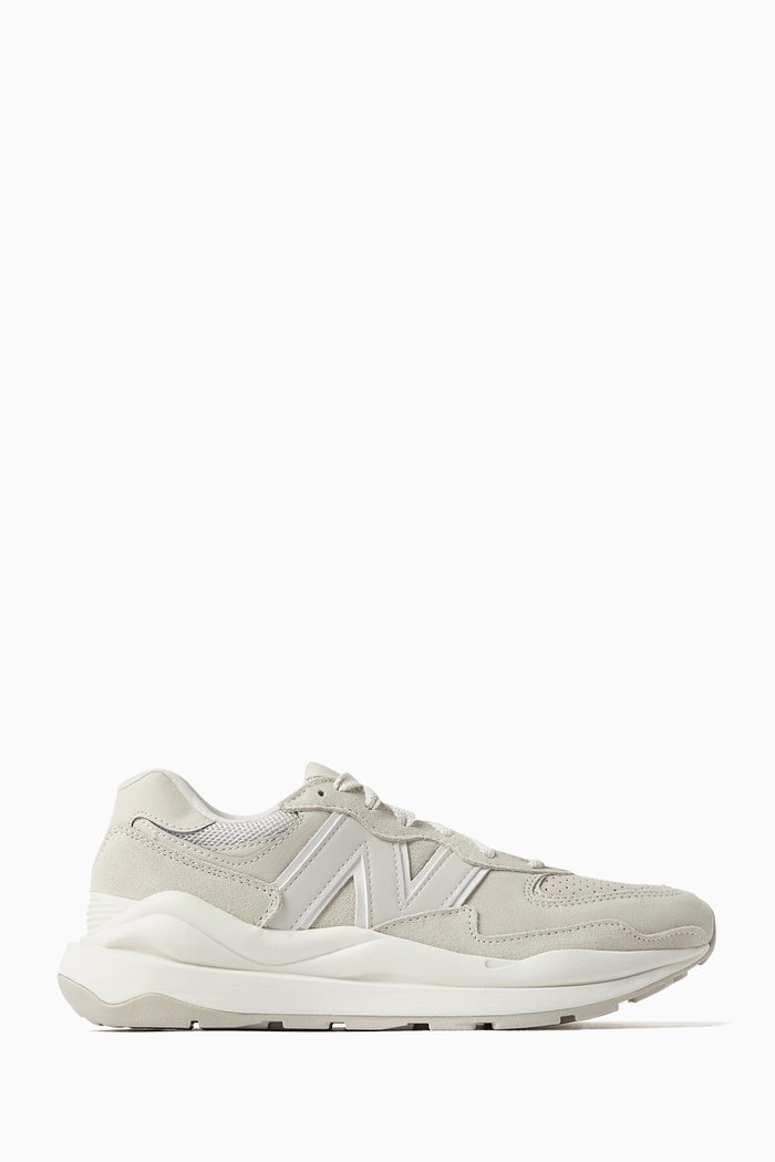 

5740 Sneakers in Suede & Mesh, White