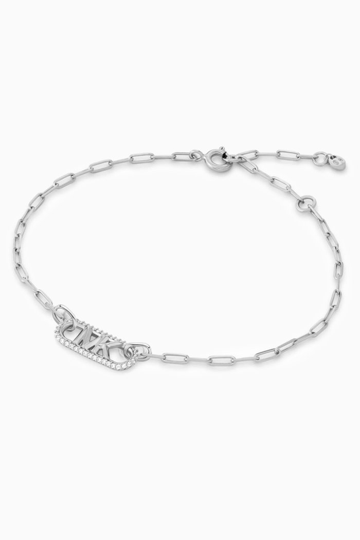

Empire Crystal Logo Bracelet in Sterling Silver