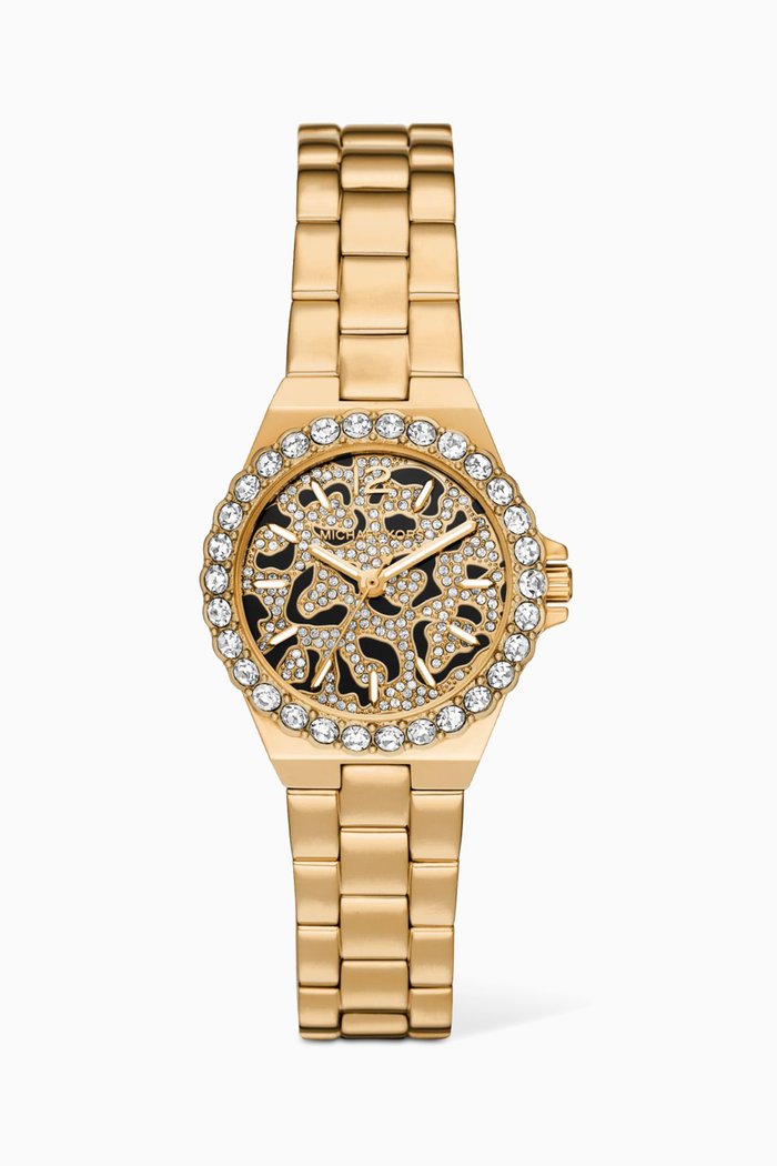 

Lennox Animal Pavé Quartz Watch, 30mm, Gold