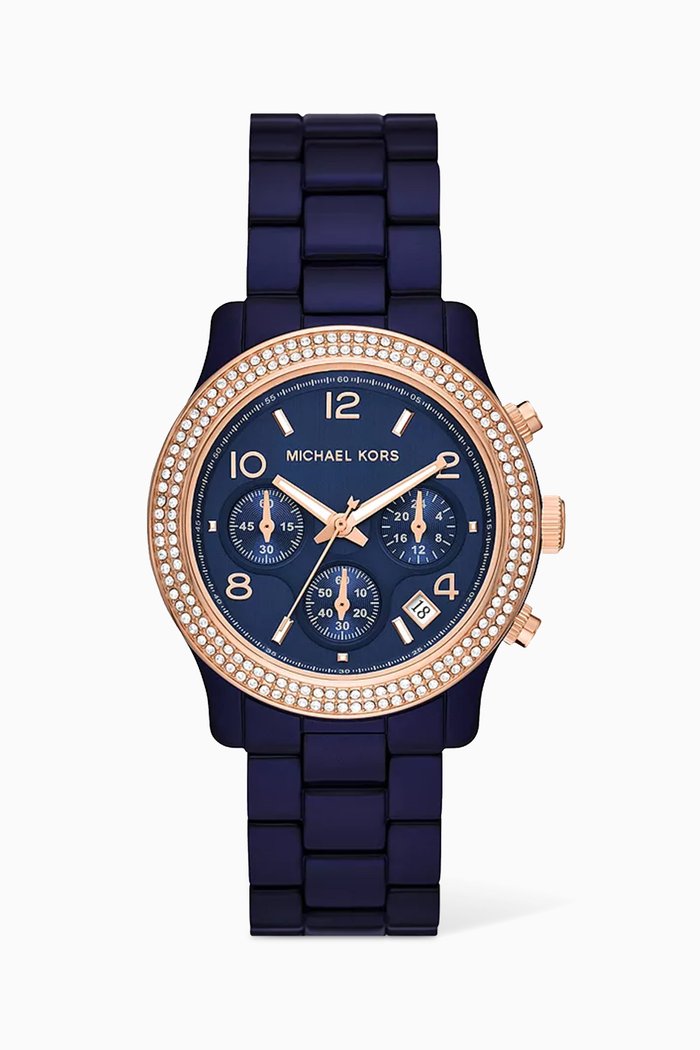 

Runway Chronograph Watch, 38mm, Blue