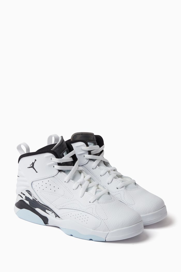 

Kids Jumpman MVP Sneakers in Leather, White