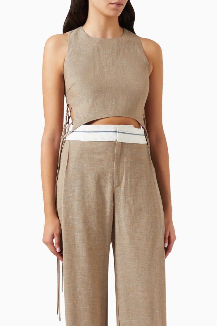 

Benitta Crop Top, Grey