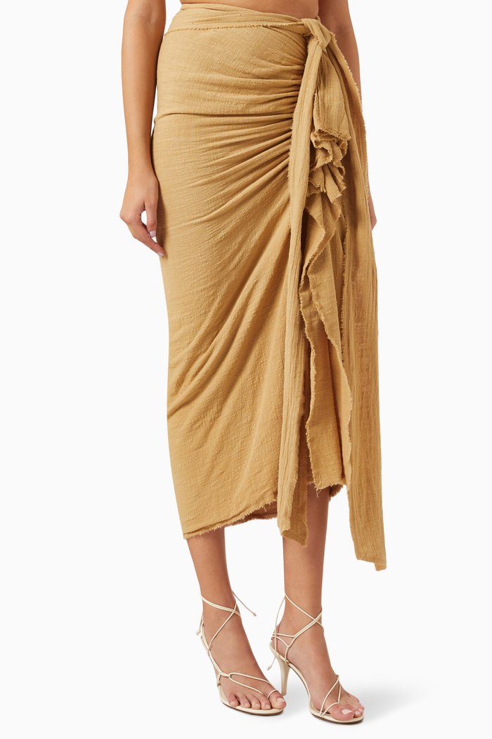 

Zarah Frill Skirt, Neutral