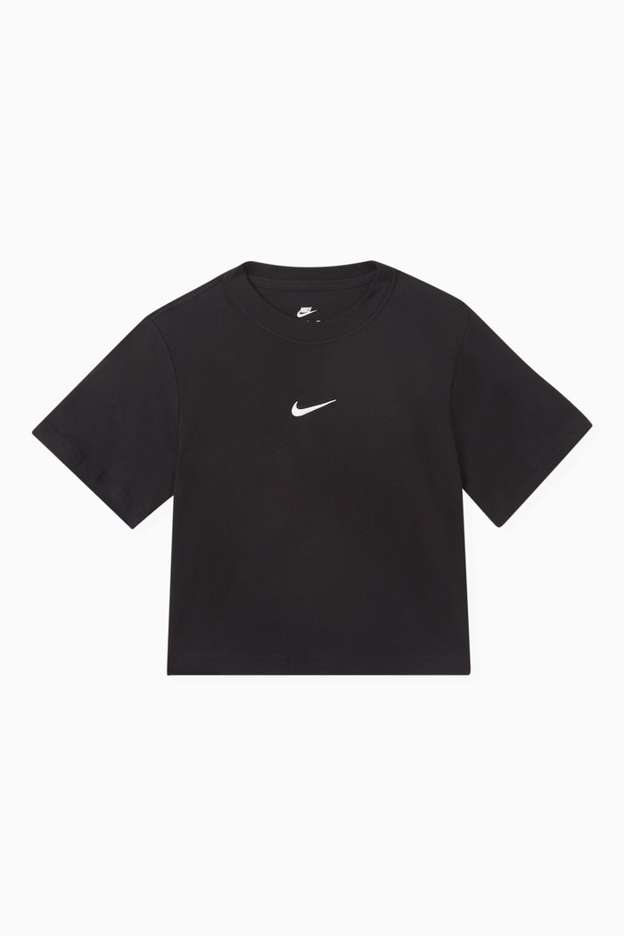 

Sportswear Boxy-fit T-shirt in Cotton-jersey, Black