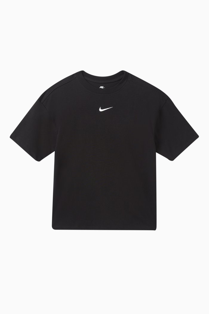 

Sportswear Oversized T-shirt in Cotton-jersey, Black