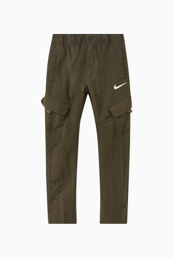 

Outdoor Play Cargo Pants in Woven Nylon, Green