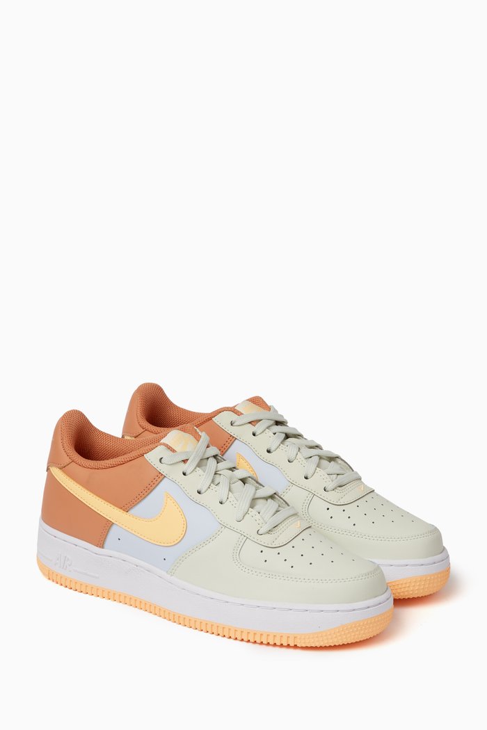 

Air Force 1 Sneakers in Leather, Orange