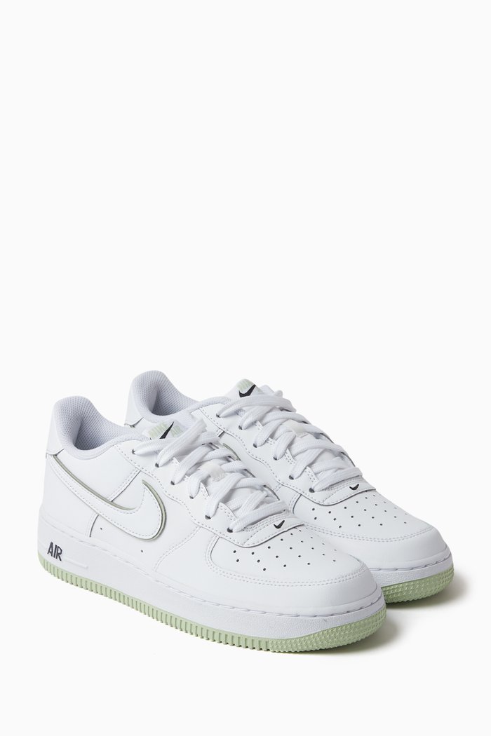 

Kids Air Force 1 Sneakers in Leather, Multicolour