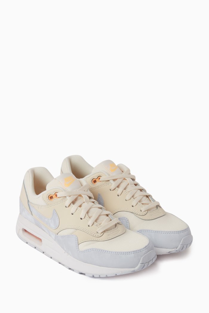 Junior Air Max 1 Sneakers in Leather, Multicolour