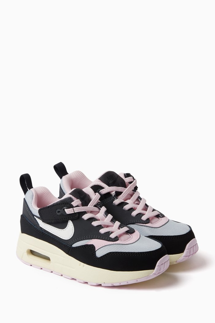 

Kids Air Max 1 EasyOn Sneakers in Mixed Media, Multicolour