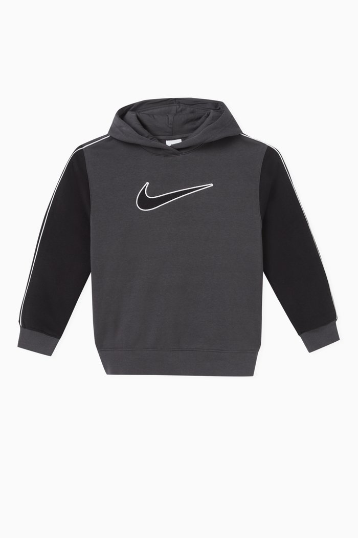 

Logo-embroidered Hoodie in Cotton, Black