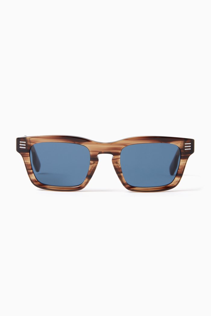 

Rectangle Sunglasses in Acetate, Brown
