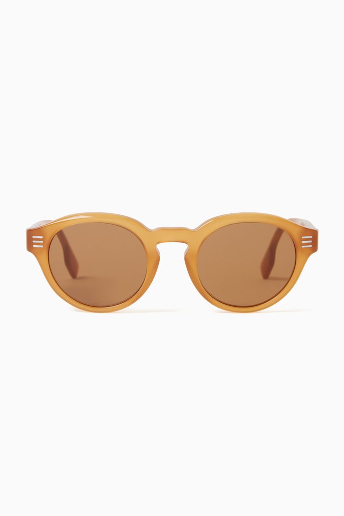 

Round Sunglasses in Acetate, Brown