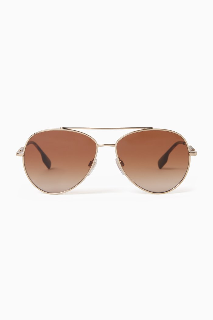 

Aviator Sunglasses in Metal, Gold