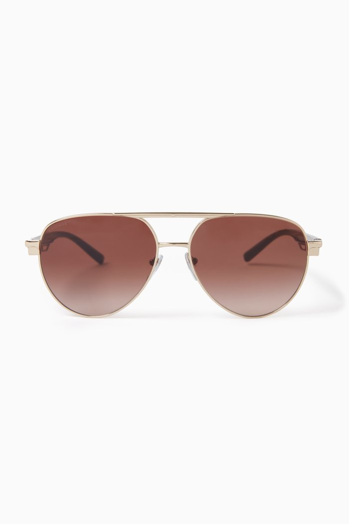 

Aviator Sunglasses in Metal, Gold