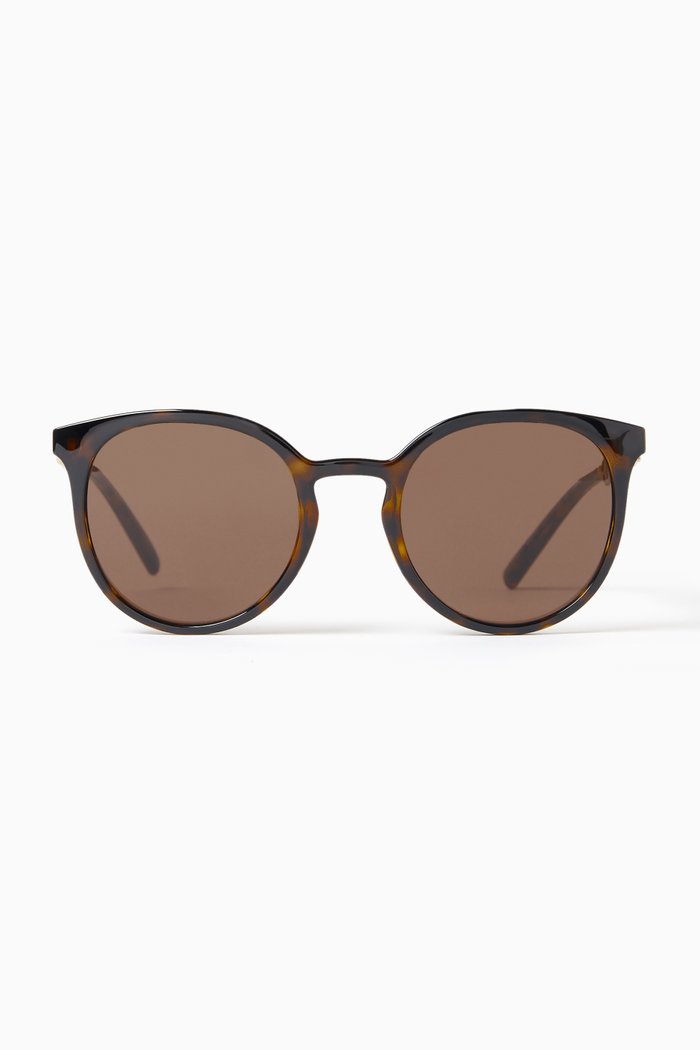 

Cat-eye Sunglasses in Acetate, Brown