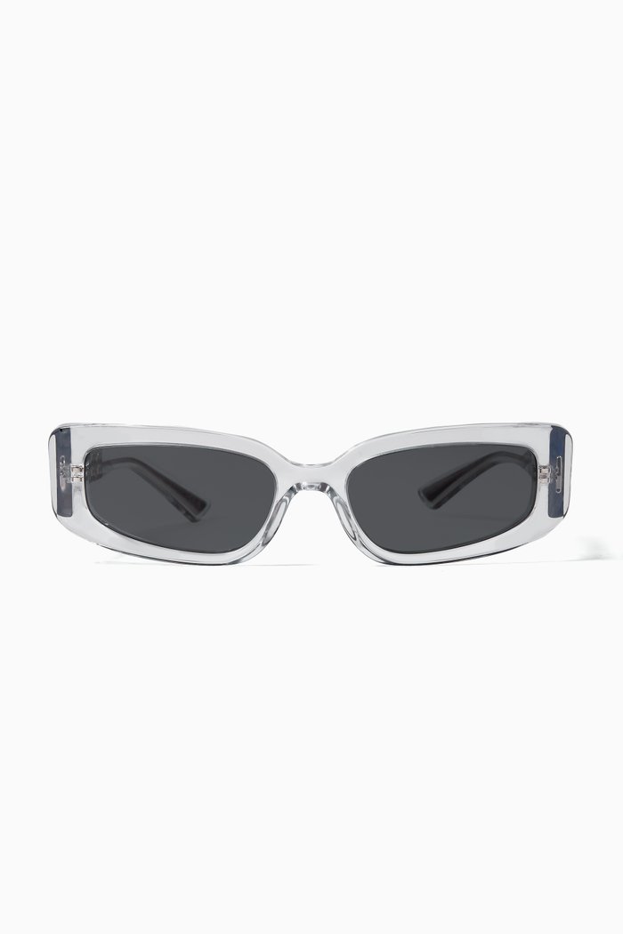 

Cat-eye Sunglasses in Acetate, White
