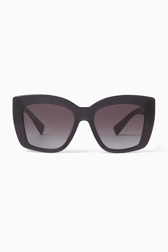 

Square Sunglasses in Acetate, Black