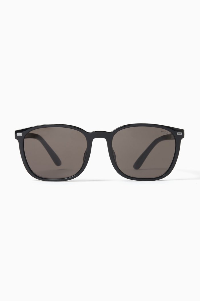 

Square Sunglasses in Acetate, Black