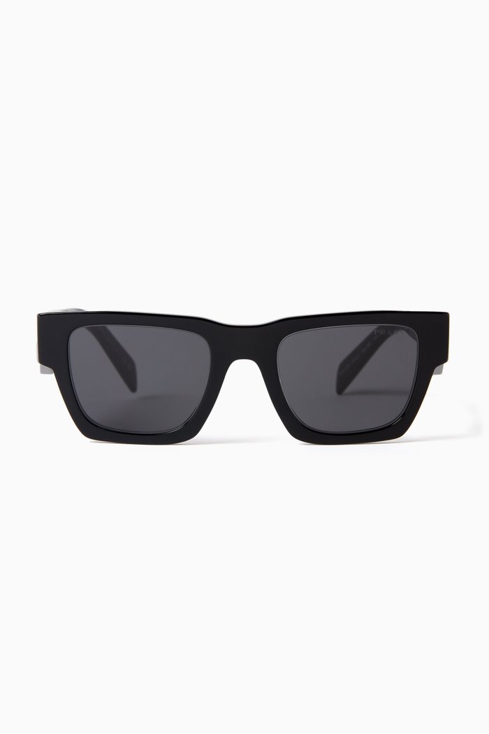 

Square Sunglasses in Acetate, Black