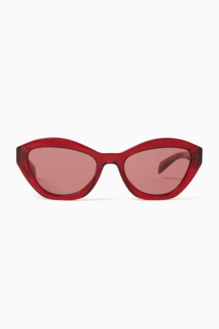 

Butterfly Sunglasses in Acetate, Red
