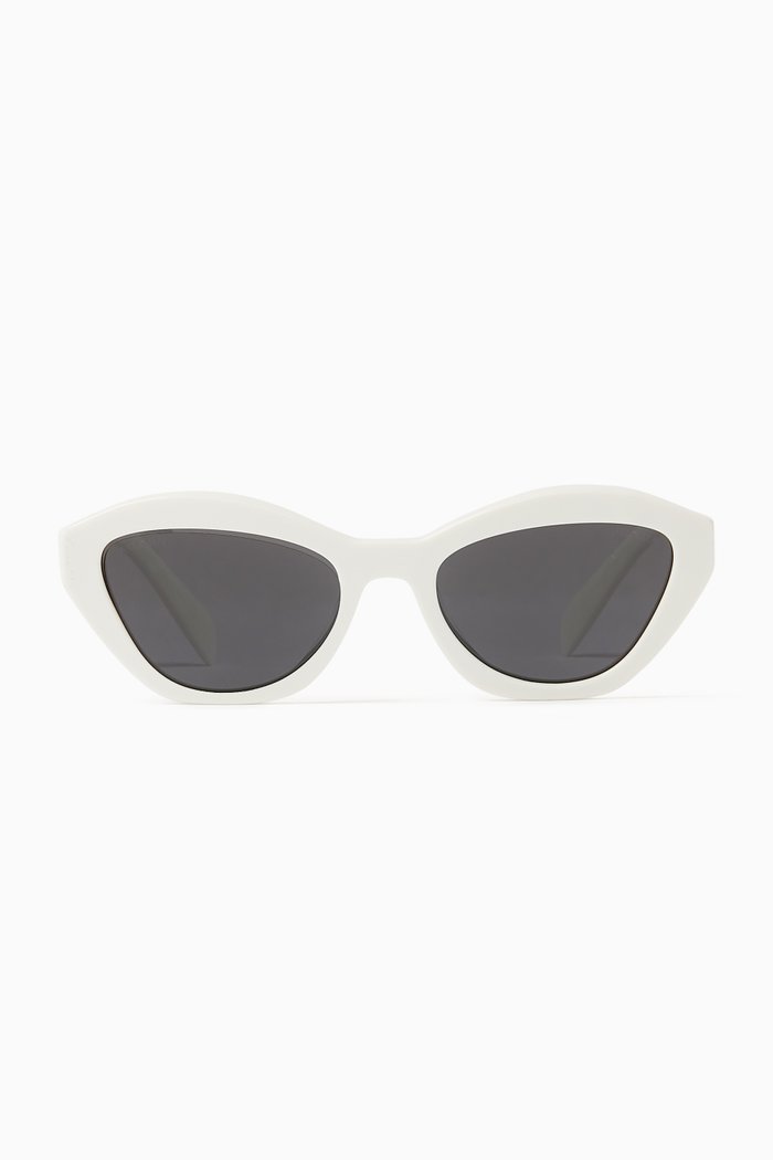

Butterfly Sunglasses in Acetate, White