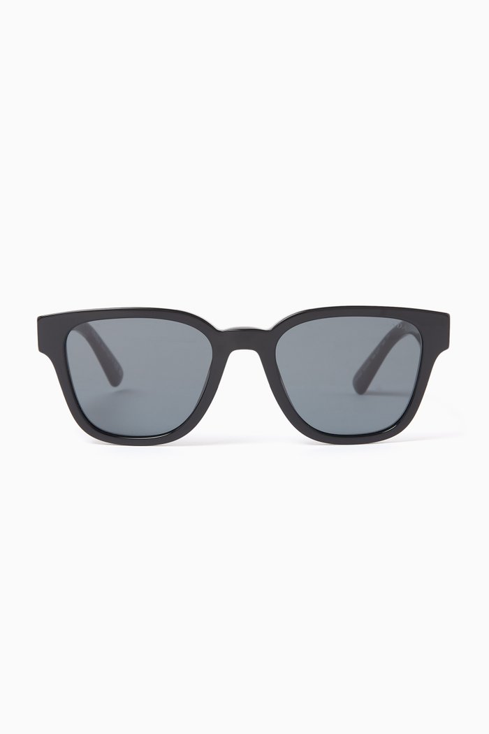 

Pillow D-frame Sunglasses in Acetate, Black