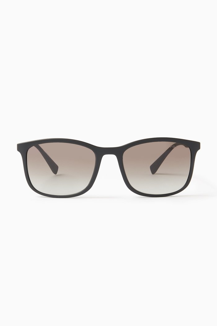 

Rectangle Sunglasses in Acetate, White