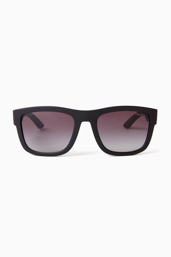 

Square Sunglasses in Acetate, Black