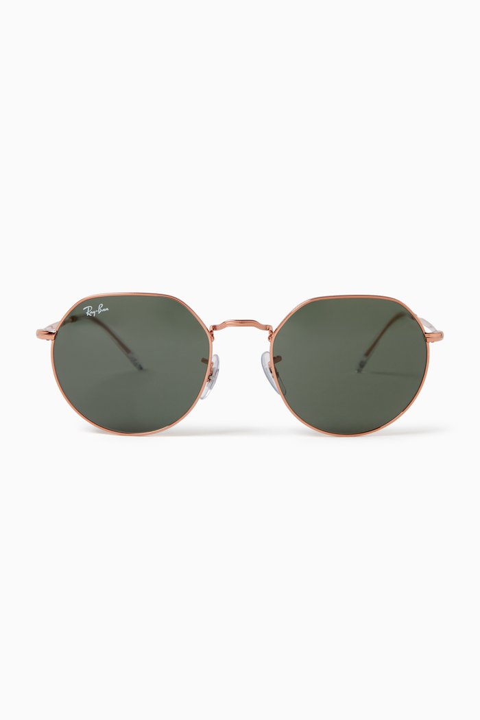 

Jack Round Sunglasses in Metal, Gold