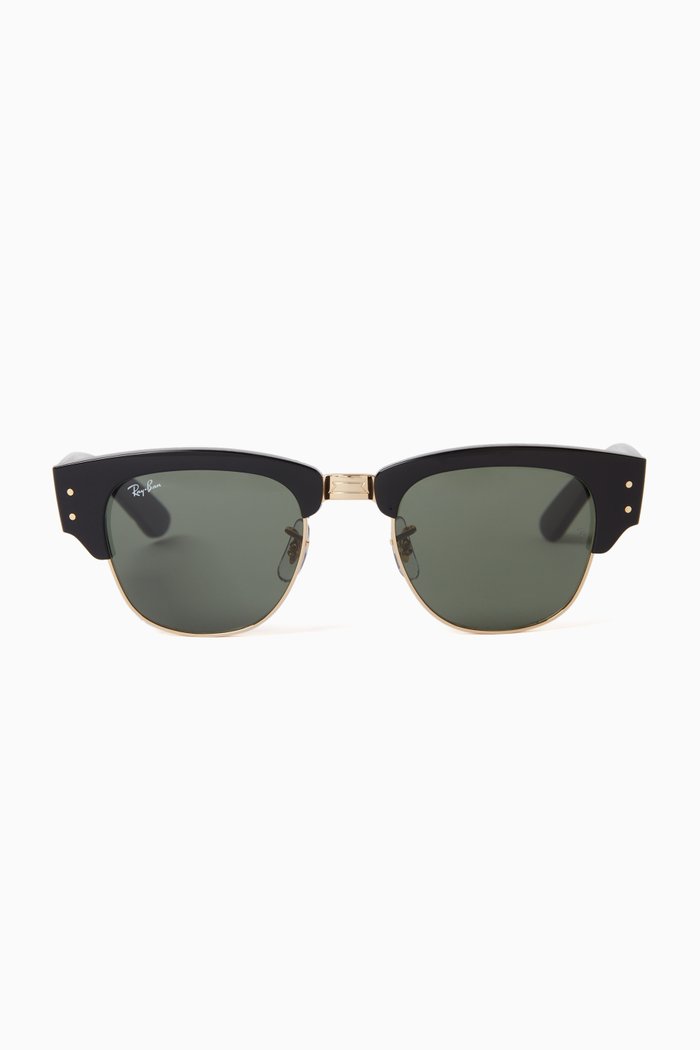

Mega Clubmasters in Acetate & Metal, Black