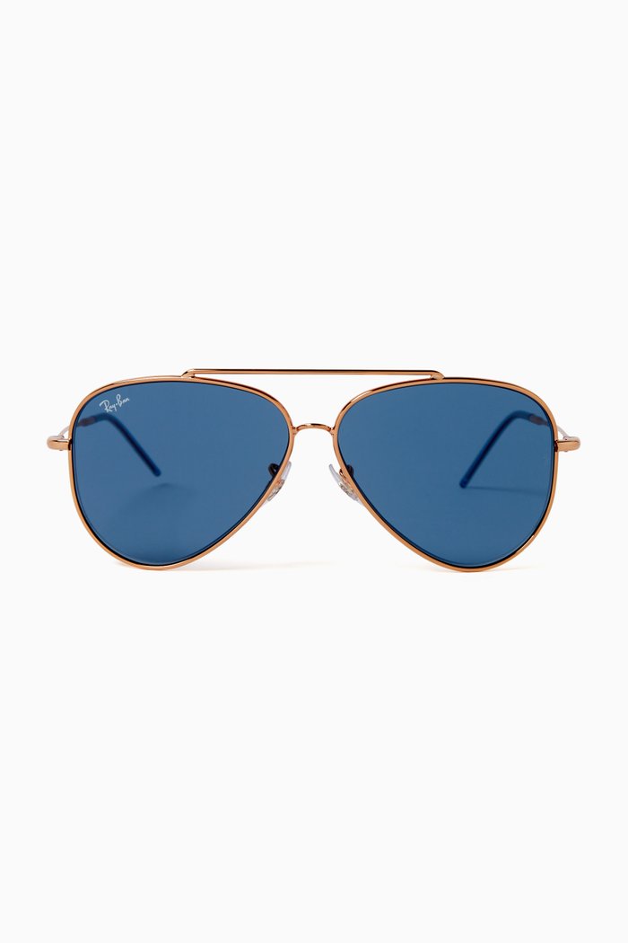 

Aviator Reverse Sunglasses in Metal, Gold