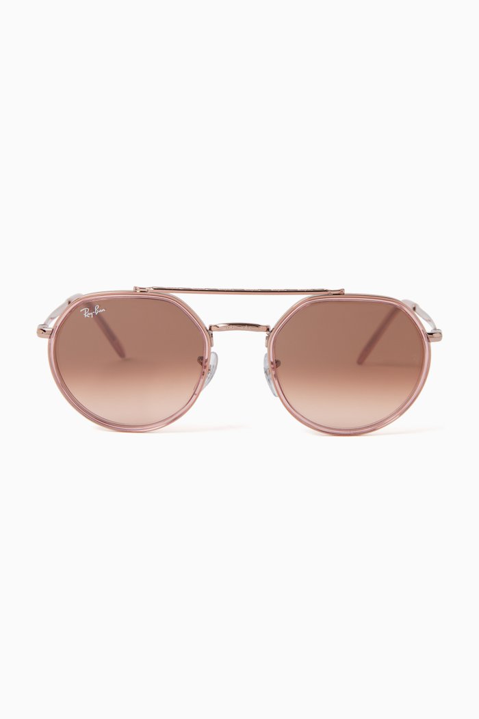 

Round Sunglasses in Metal, Gold