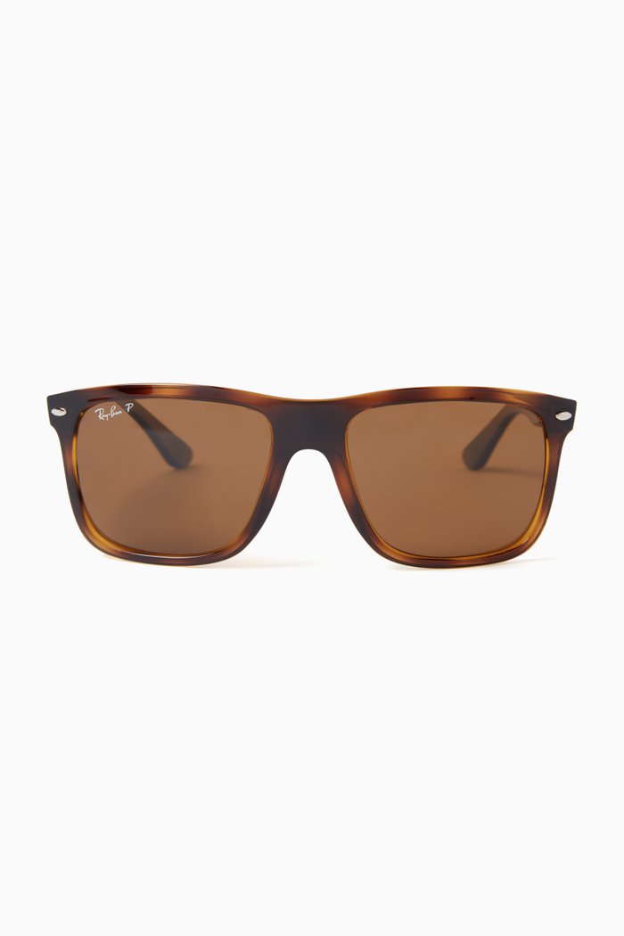 

Boyfriend Two Sunglasses in Acetate, Brown