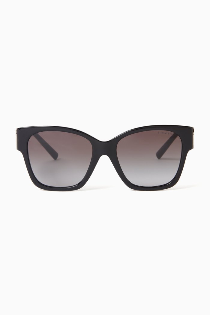 

Square Sunglasses in Acetate, Black