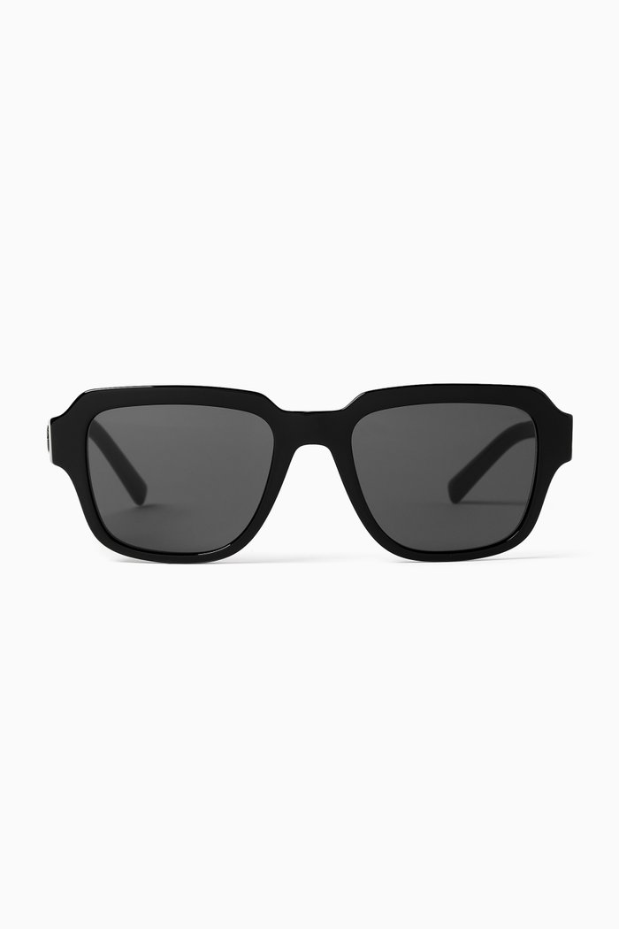 

Square Sunglasses in Acetate, Black