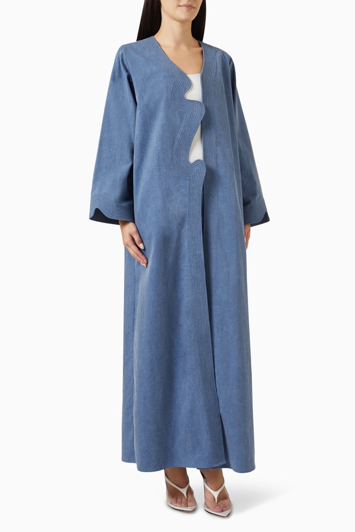 

Outline Cloud Abaya in Denim-blend, Blue