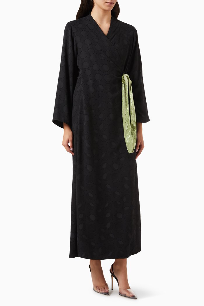 

Wrap Abaya in Chiffon, Black