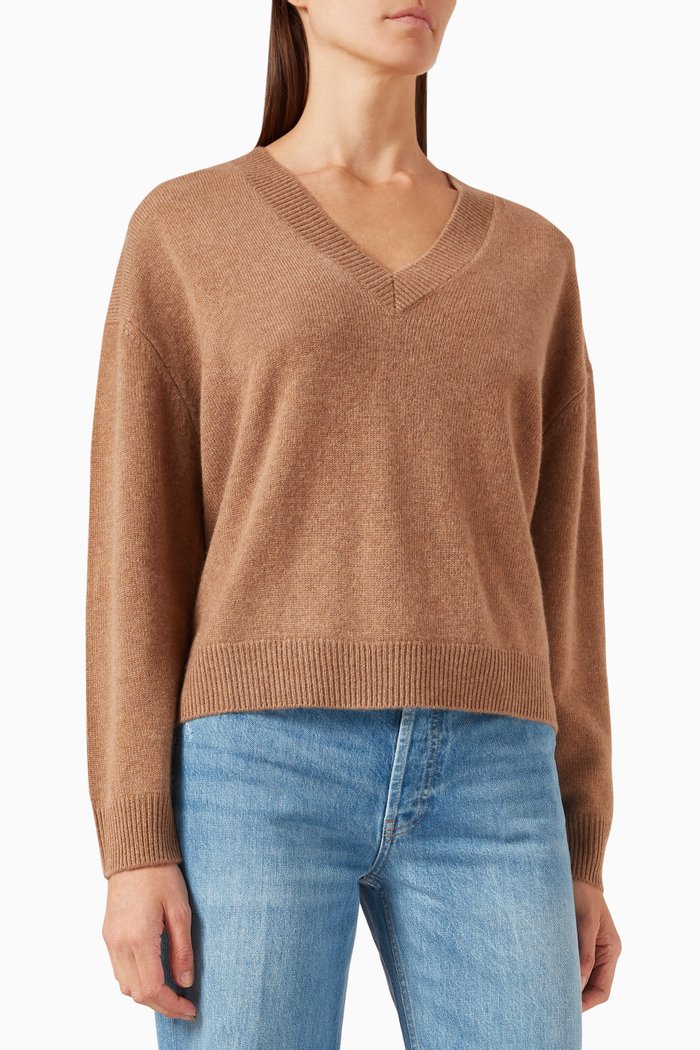 

Lee Sweater in Cashmere, Brown