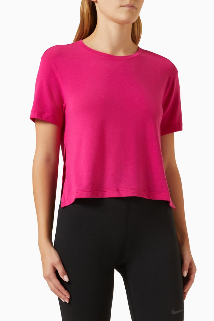 

Yoga Dri-FIT T-shirt, Pink