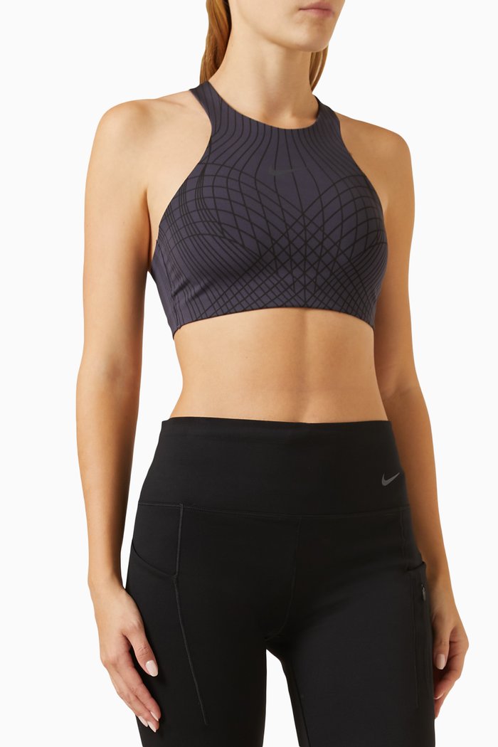 

Swoosh High-neck Sports Bra, Black