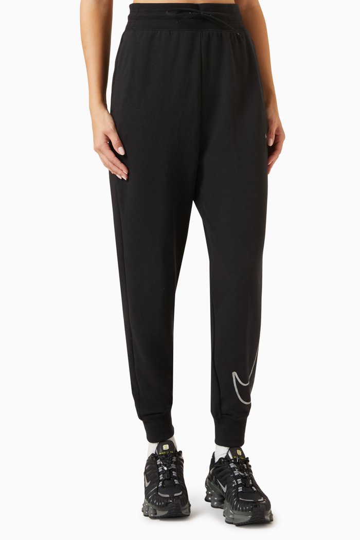

One 7/8 Graphic Pants in French Terry, Black