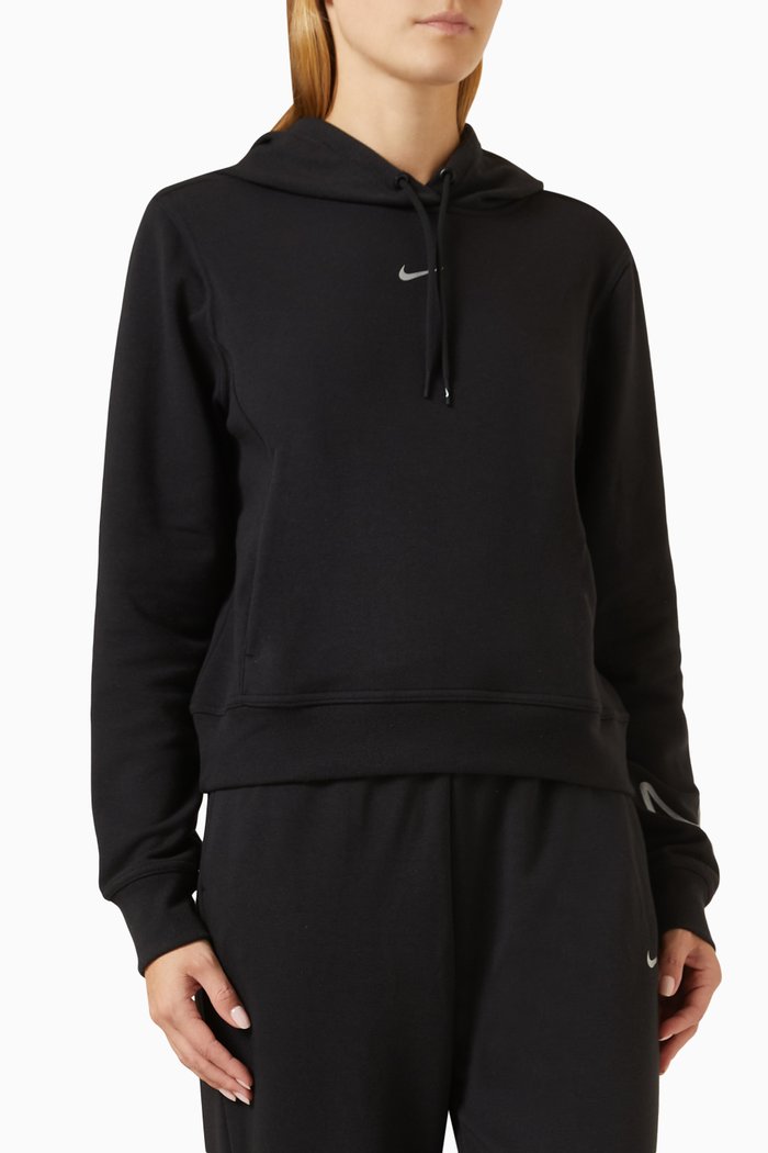 Dri-FIT One Graphic Hoodie in French Terry, Black