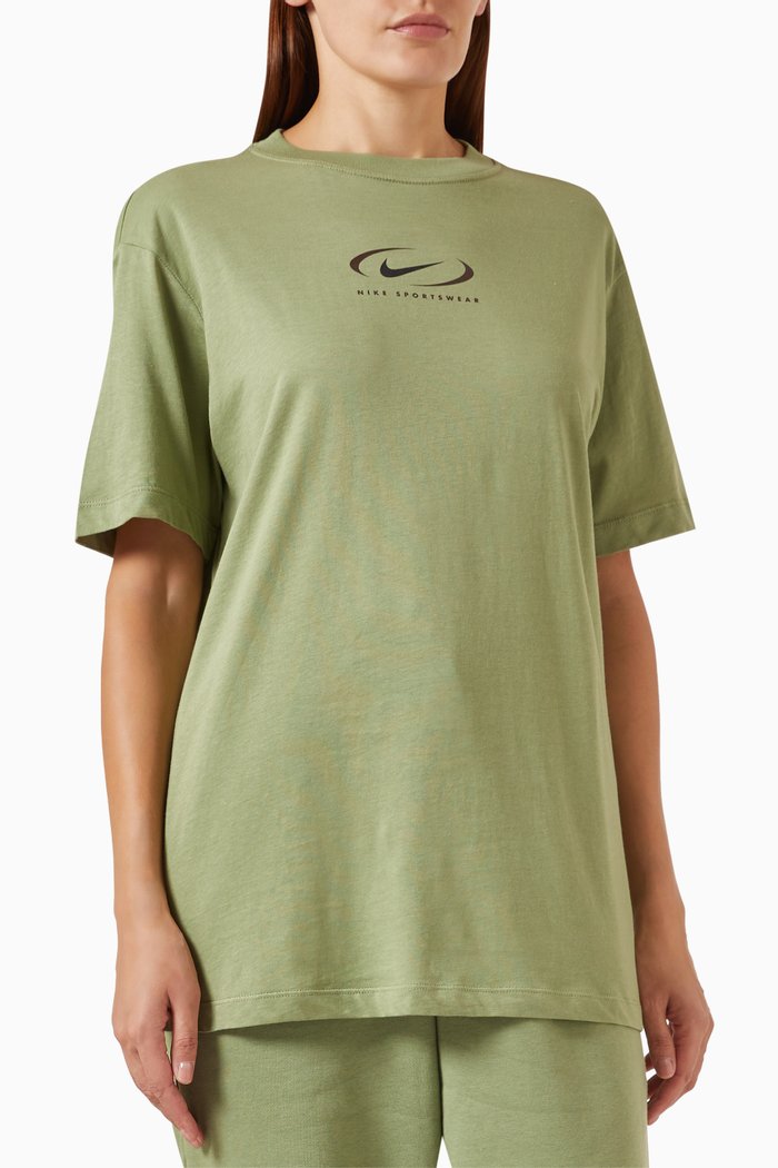 Sportswear Graphic T-shirt in Jersey, Green